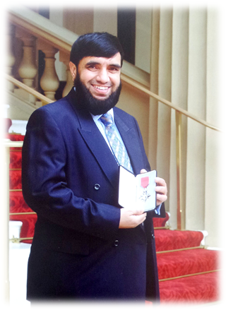 Barrister Kutubbin Ahmed Shikder with MBE medal